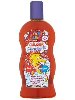 Kids Stuff Crazy Colour Changing Bubble Bath Red To Blue Vonios skystis 300ml