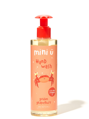 Mini-U natūralus vaikiškas rankų muilas "Golden Grapefruit" 250 ml