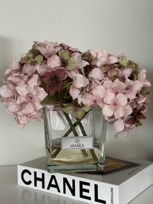 MASILA DIRBTINIŲ GĖLIŲ KOMPOZICIJA HORTENZIJOS