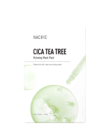 NACIFIC Cica Tea Tree Relaxing Mask atpalaiduojanti lakštinė veido kaukė, 30 g.